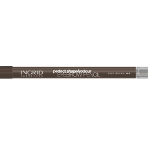 INGRID Perfect Shape & Colour Eyebrow Pencil – No. 100 DEEP BROWN