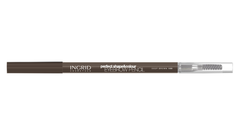 INGRID Perfect Shape & Colour Eyebrow Pencil - No. 100 DEEP BROWN