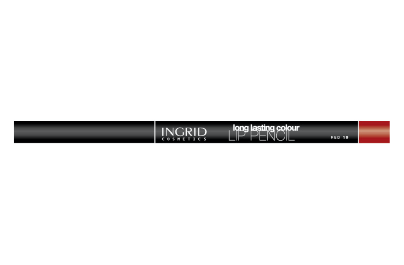INGRID Long Lasting Colour Lip Pencil - No. 10 RED