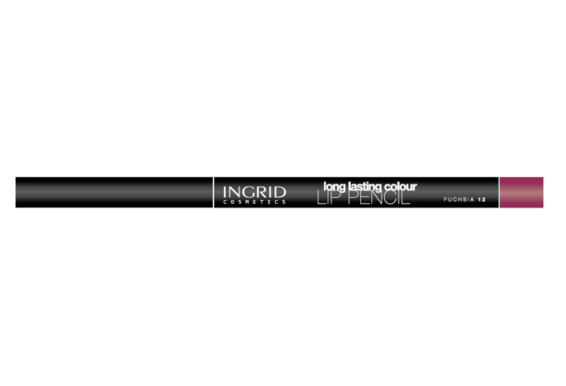 INGRID Long Lasting Colour Lip Pencil - No. 12 FUCHSIA