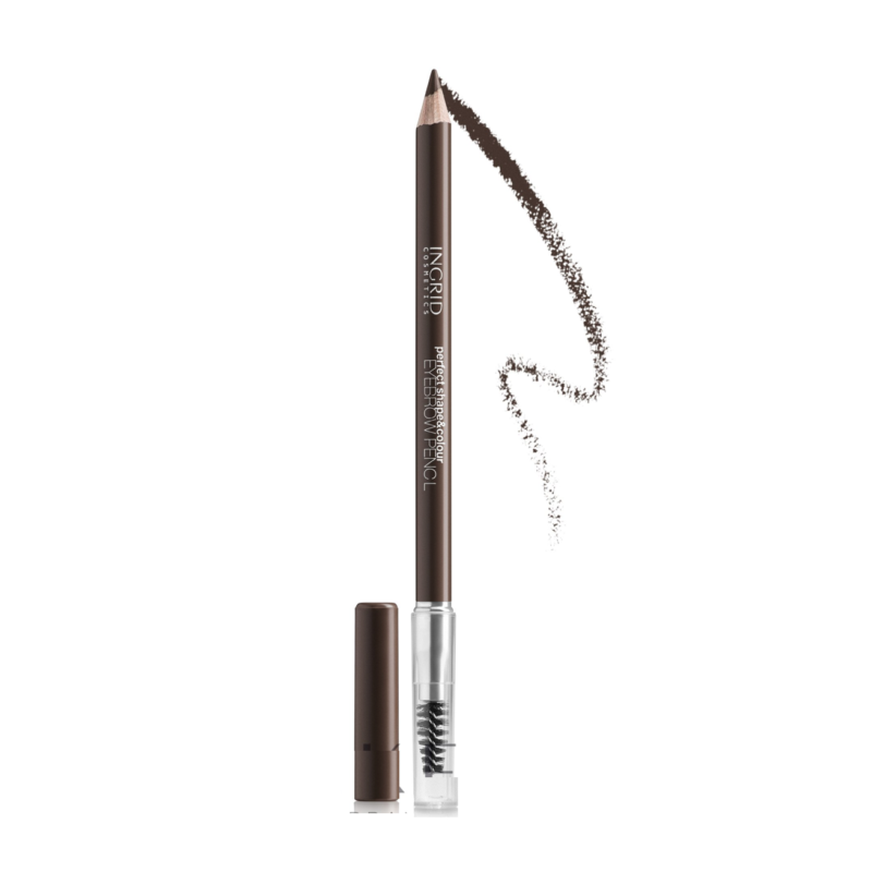 INGRID Perfect Shape & Colour Eyebrow Pencil - No. 100 DEEP BROWN - Image 2